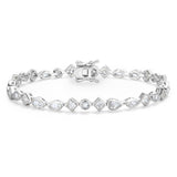 Bracelet en argent sterling géométrique "Lumina Trio" FANCIME