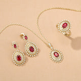 FANCIME "Retro Romance" Collier en argent sterling Taille Ovale Vintage Pierre de naissance de juillet