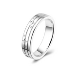 FANCIME "Mélodie Étoilée" Anneaux de Promesse en Argent Sterling Étoile pour Couples