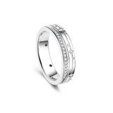 FANCIME "Mélodie Étoilée" Anneaux de Promesse en Argent Sterling Étoile pour Couples