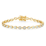 FANCIME "Ligne de Larmes" Bracelet en argent sterling classique
