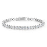 "Ligne de Larmes" Bracelet en argent sterling classique