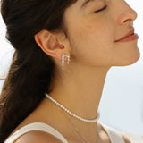 “Glycine Épanouie” Boucles d'Oreilles en Argent Sterling Fleurs à Pendentif