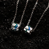 FANCIME "Light Year" Colliers en Argent Sterling pour Couples