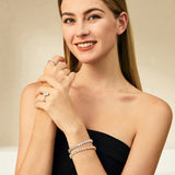 FANCIME "The One" Bracelet de tennis en moissanite en argent sterling