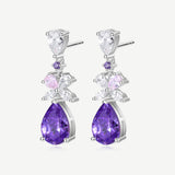 Boucles d'Oreilles en Argent Léger Wisteria Petal