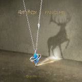 Collier en argent marque Patronus Harry Potter x FANCIME Design phosphorescent