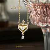 Harry Potter x FANCIME Collier en Argent de Potion d'Amour avec Design Texturé Brossé