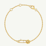 Rose Pin Silver Bracelet