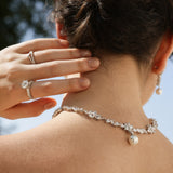 Collier en Argent Doux de Promesse Wisteria Bloom Drop