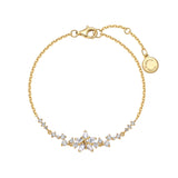 Bracelet en argent sterling "Vega Serenade" Étoile scintillante Alpha Lyrae