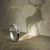 Harry Potter x FANCIME Anneau en Argent de Marque Patronus avec Design Thermochromique