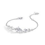 Bracelet en argent sterling "Vega Whisper" Étoile scintillante Alpha Lyrae