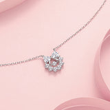 FANCIME "Floral Bow" Collier en argent sterling en forme de guirlande