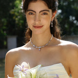 Collier en Argent Doux de Promesse Wisteria Bloom Drop