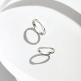 Bagues en argent sterling pour couples "Connecté" FANCIME