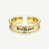 Bague en argent sterling de la maison Poufsouffle x Harry Potter FANCIME