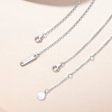 FANCIME "Promise Hearts" Collier en argent sterling assorti pour couples