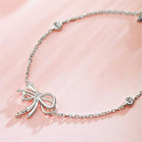 Bracelet en argent sterling avec fil doux "Satin Bow" FANCIME