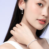 Boucles d'Oreilles en Argent Wisteria Vine