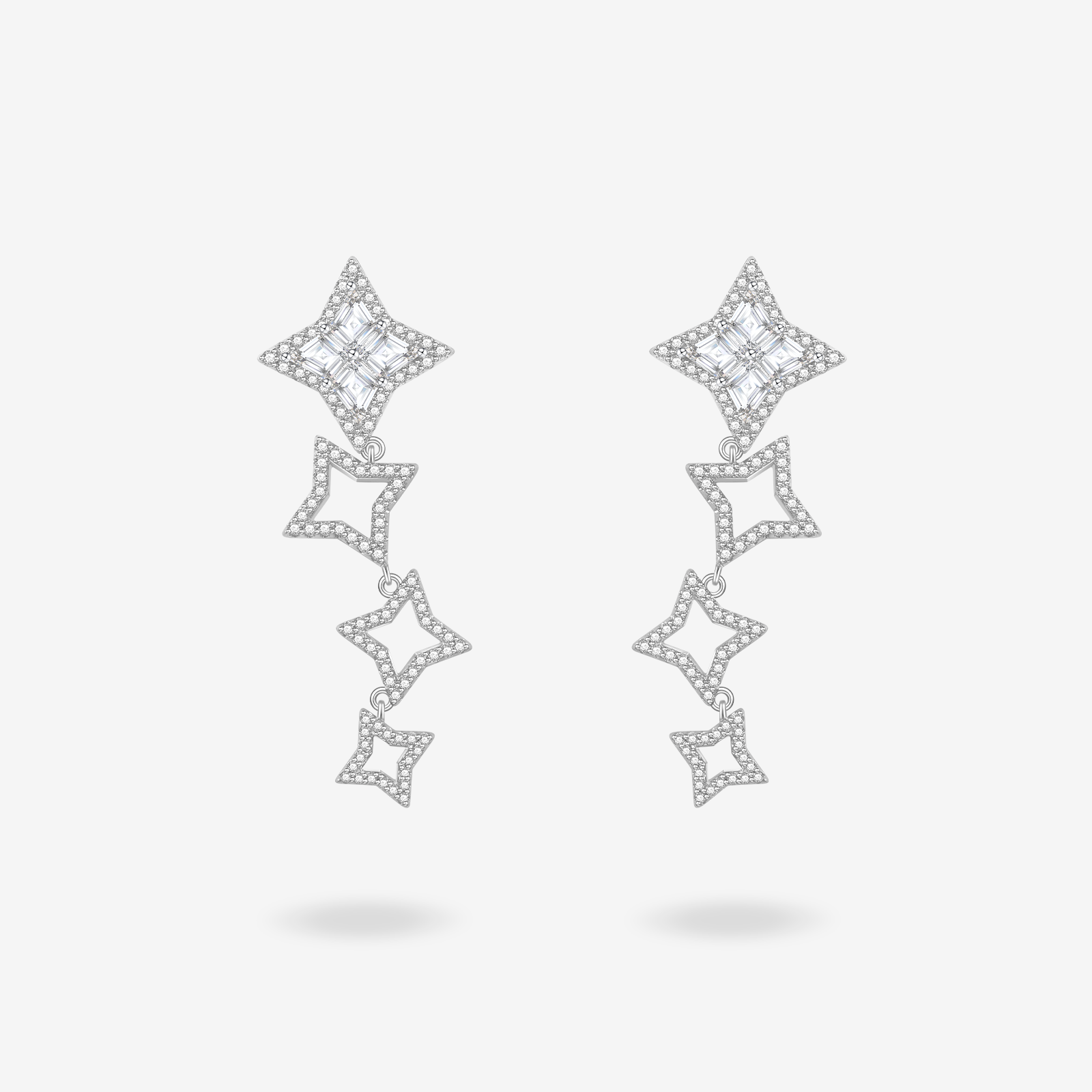 FANCI ME "Starlit Melody" Sterling Silver Drop Earrings Main