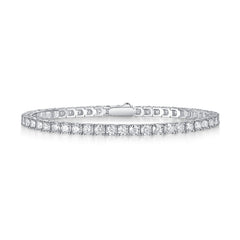 FANCIME "The One" Bracelet en argent sterling avec moissanite tennis
