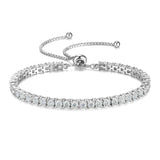 FANCIME "The One" Bracelet de tennis en moissanite en argent sterling