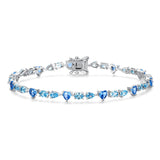 FANCIME "Aube" Bracelet en argent sterling avec topaze de décembre