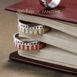 Harry Potter x FANCIME Anneau en Argent de la Maison Hufflepuff
