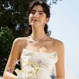 Collier en Argent Doux de Promesse Wisteria Bloom Drop