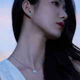 FANCIME "Starlight Butterfly" Collier en argent sterling émaillé lumineux