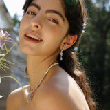 Boucles d'Oreilles en Argent avec Améthyste Wisteria Bloom Drop