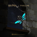 Collier en argent sterling avec design phosphorescent des clés volantes x Harry Potter FANCIME