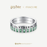 Harry Potter x FANCIME Anneau en Argent de la Maison Serpentard