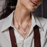 Collier en argent sterling avec charme de baguette magique x FANCIME Harry Potter