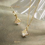 Collier en argent sterling des Reliques de la Mort x Harry Potter FANCIME