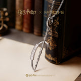 Harry Potter x FANCIME Baguette d'Albus Dumbledore Pendentif Argent