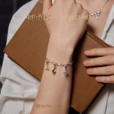 Bracelet en argent sterling avec charme magique x FANCIME Harry Potter