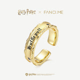 Bague en argent sterling de la maison Poufsouffle x Harry Potter FANCIME
