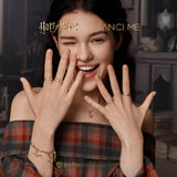 Bague en argent sterling de la maison Poufsouffle x Harry Potter FANCIME