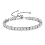 FANCIME "The One" Bracelet de tennis en moissanite en argent sterling