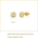 FANCIME Étoiles en diamant Hope en or jaune 18K