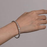 FANCIME "Écliptique" Bracelet Jonc en Argent Sterling