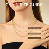 FANCIME "Grâce Ensoleillée" Collier en argent sterling avec maillons floraux classiques