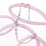 Bracelet en argent sterling "Vega Whisper" Étoile scintillante Alpha Lyrae