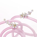 Boucle d'oreille en argent sterling "Vega Whisper" Étoile scintillante Alpha Lyrae