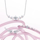 Collier en argent sterling "Vega Whisper" Étoile scintillante Alpha Lyrae