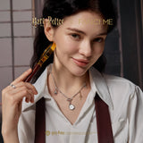 Collier en argent sterling avec charme de baguette magique x FANCIME Harry Potter