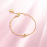 Bracelet pendentif en argent Promise Lock