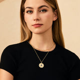 FANCIME "Lumen Star" Alexandrite Pierre de naissance de juin Collier en argent sterling